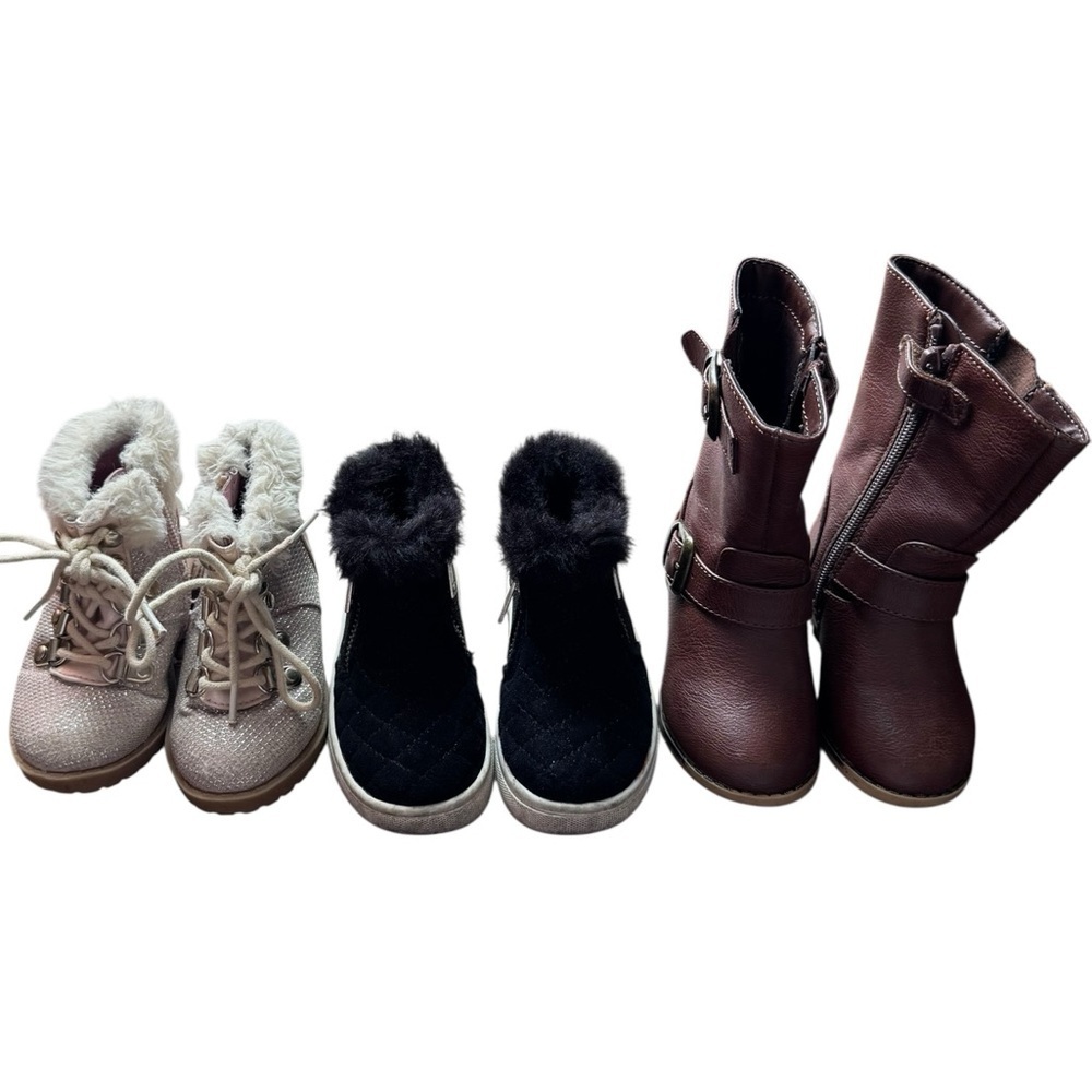 Toddler Girl Winter Boot Bundle of 3 pairs- Size 5 Juicy Couture, Cat & Jack
